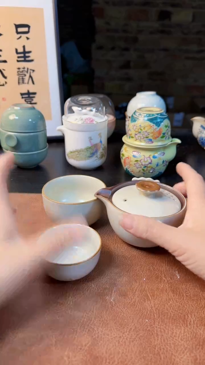 【闪购商品】杯德化白瓷，快客茶具