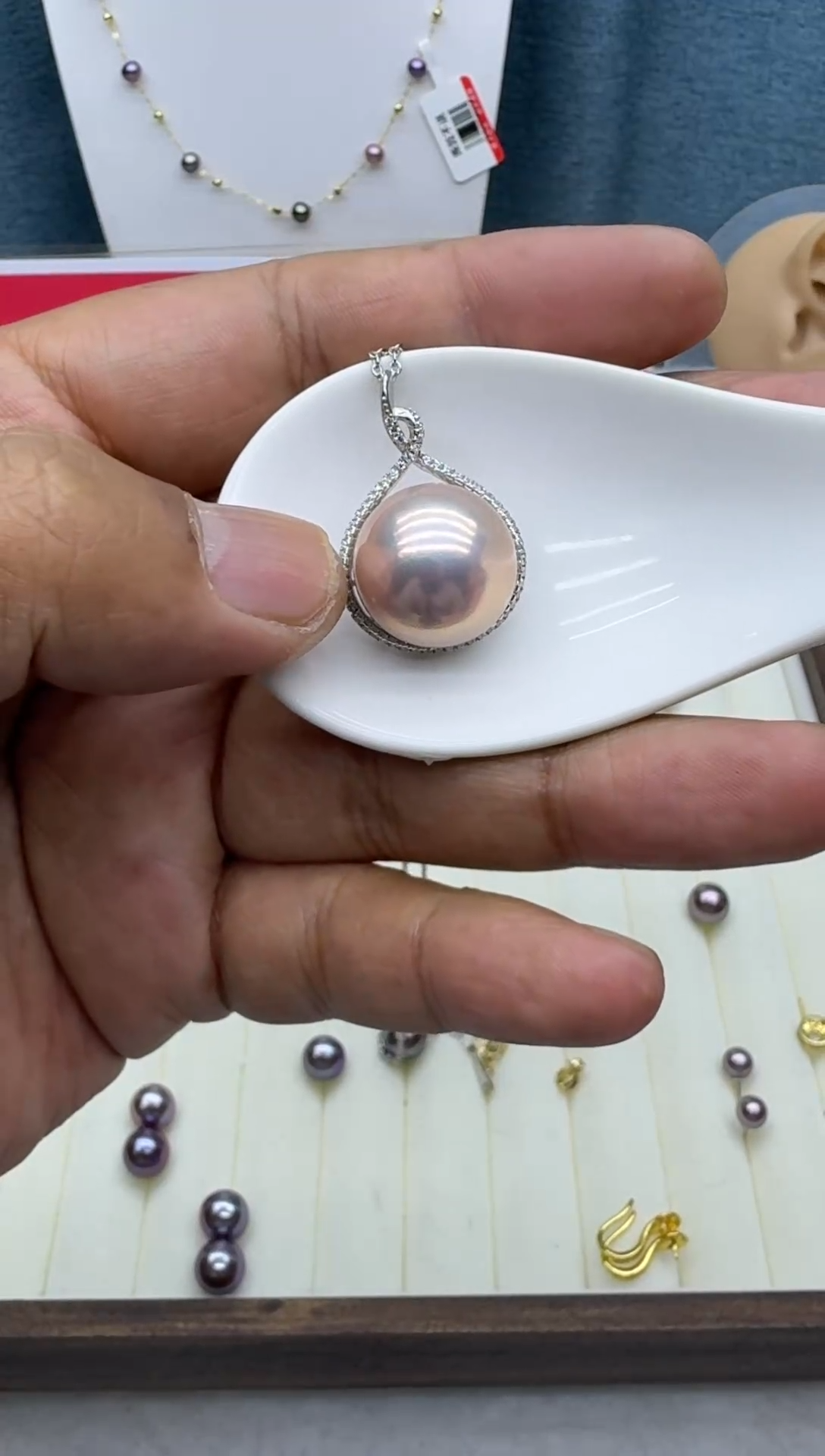 吊坠(赠链)未镶嵌淡水珍珠大龙珠吊坠