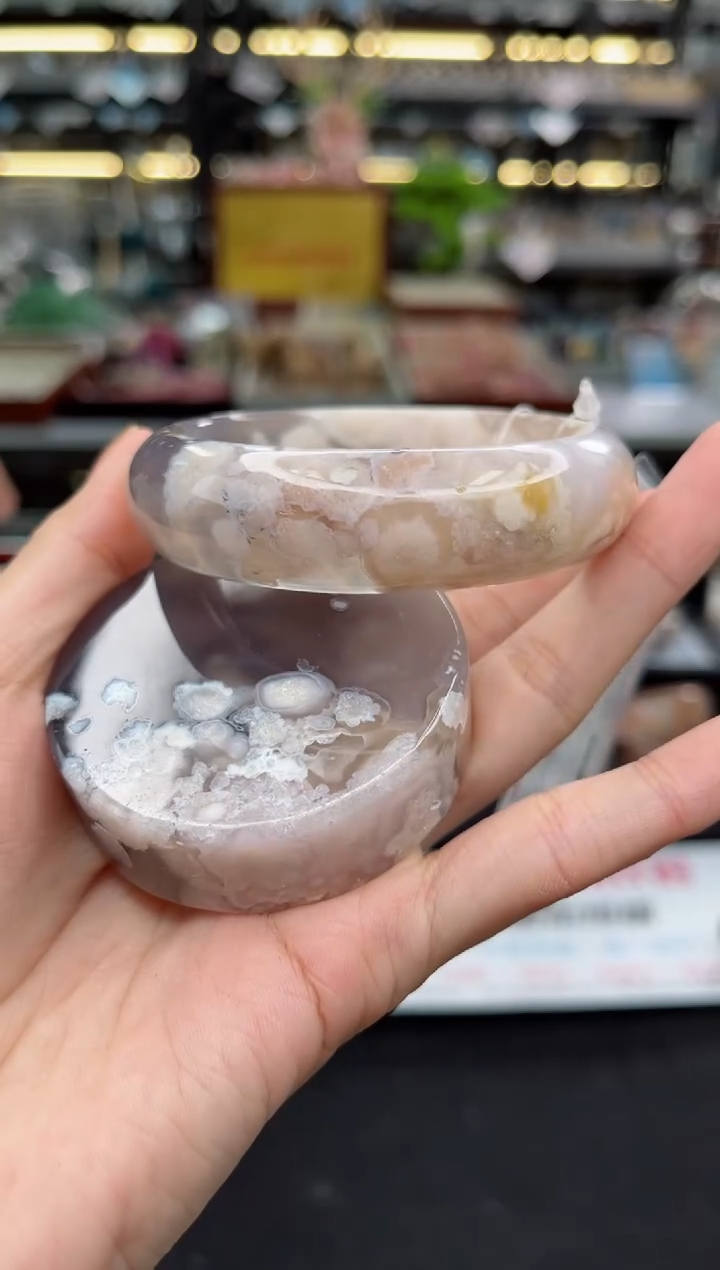 【闪购商品】石英质玉手镯未镶嵌58圈口（赠品镯心）3571261