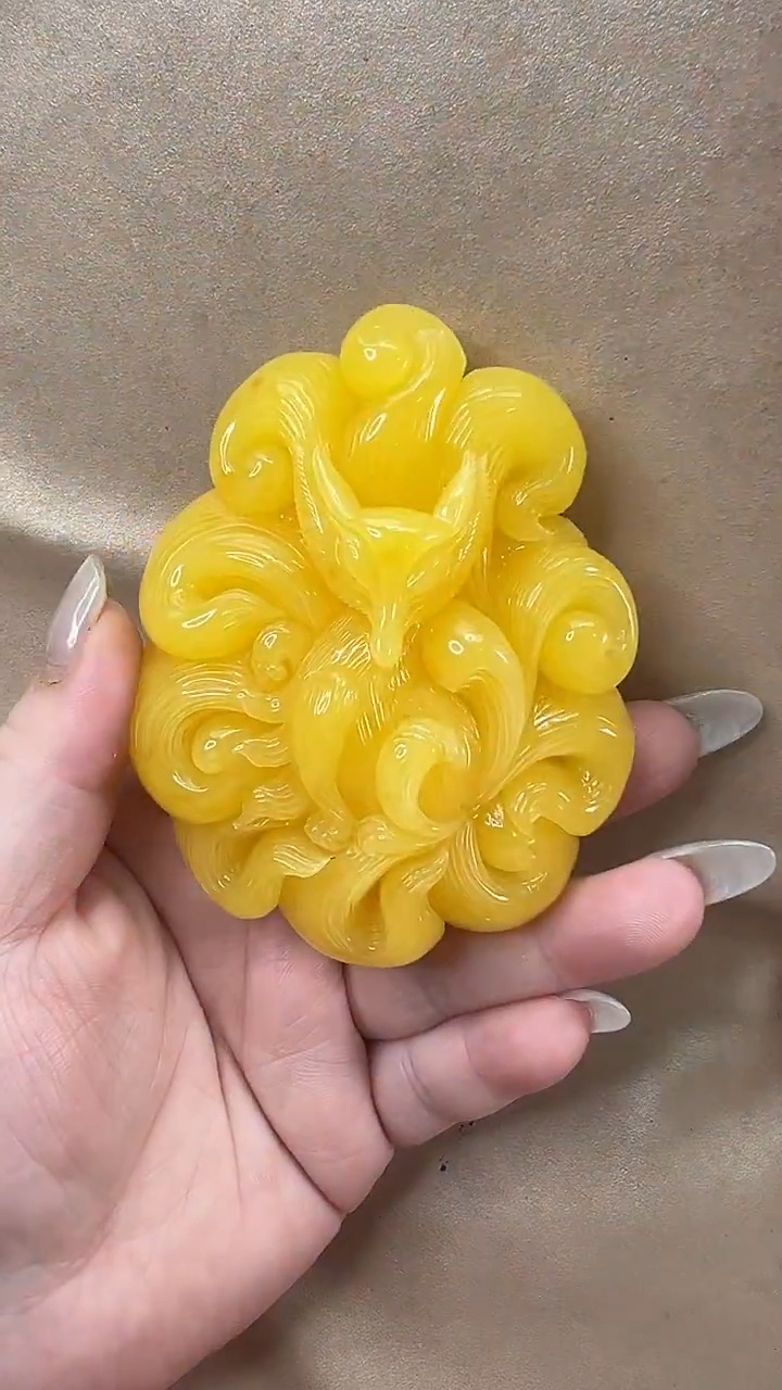 琥珀颈饰未镶嵌吊坠