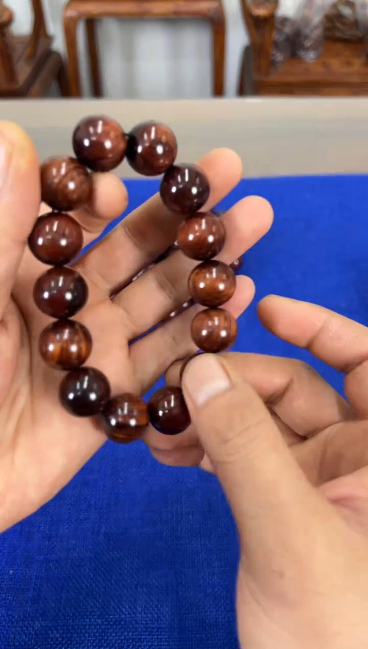手串/手链黄花梨/降香黄檀1.6水波纹手串