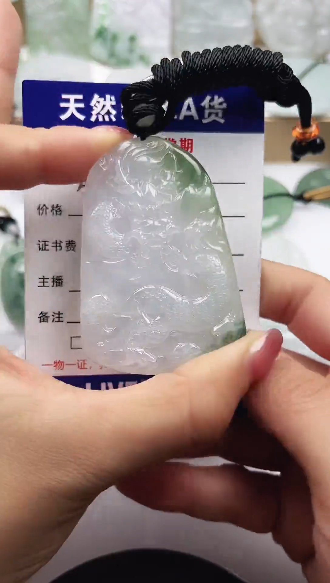 颈饰未镶嵌翡翠  