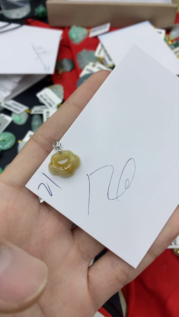 【闪购商品】翡翠颈饰18K金镶嵌号链接111111