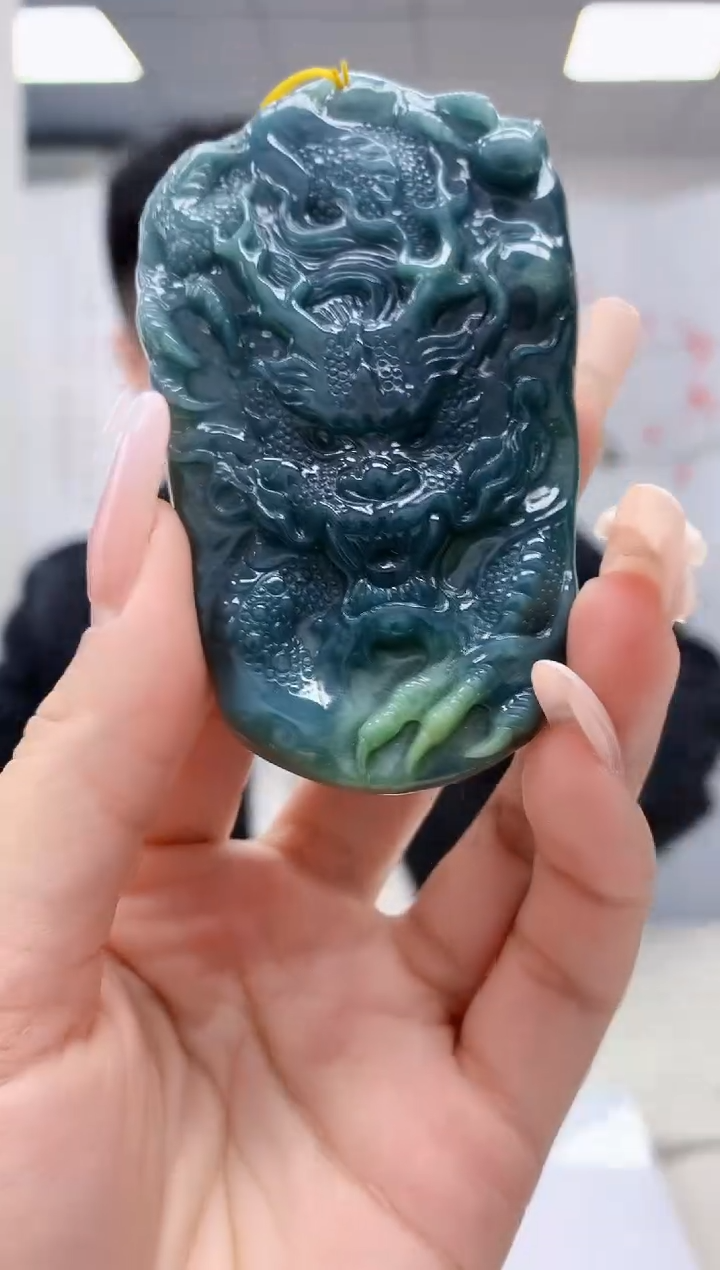 【闪购商品】定制翡翠未镶嵌5153lr-毛货挂件41