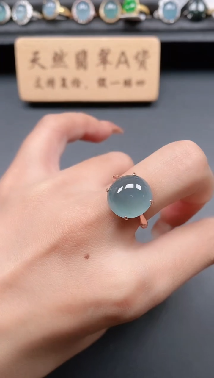 银S925镶嵌戒指翡翠1111