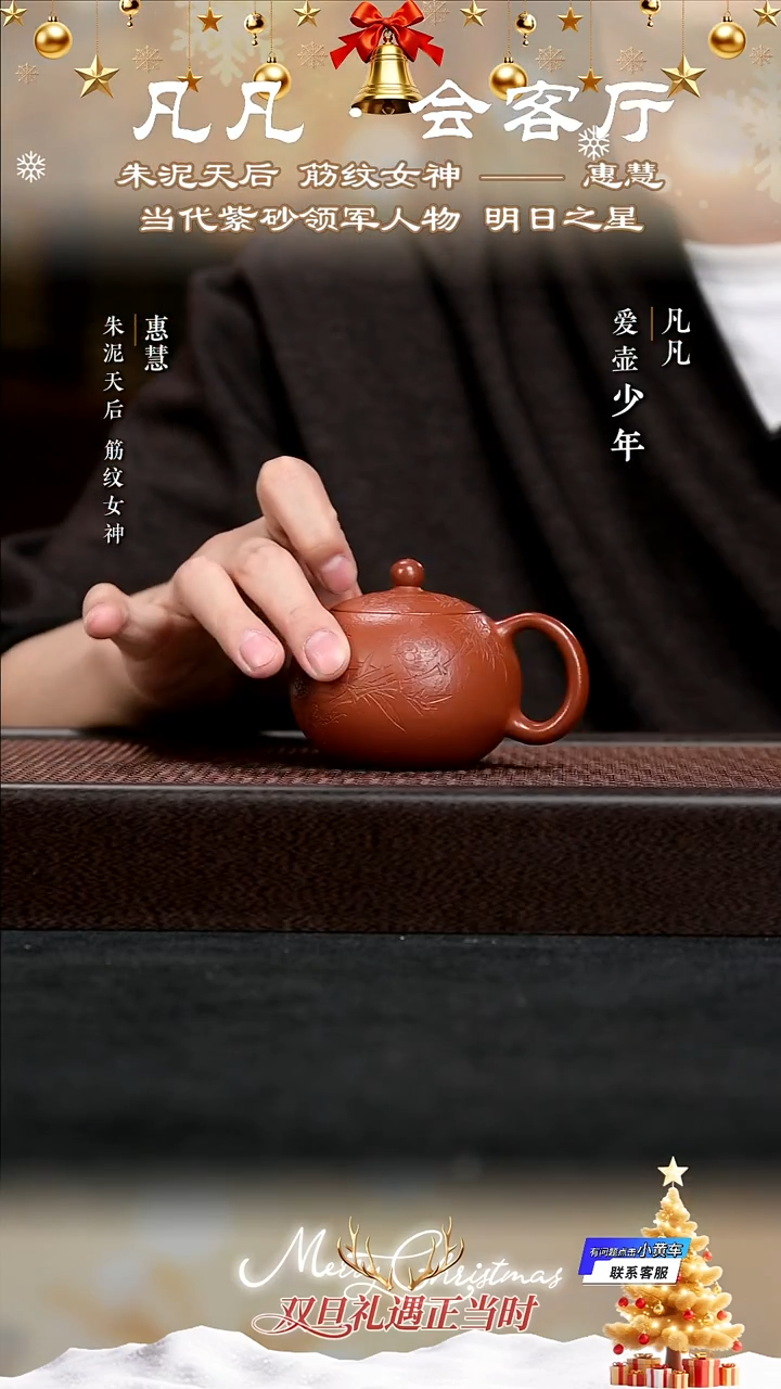 茶壶紫砂PT283 惠慧 豆蔻西施 孟臣朱泥160cc