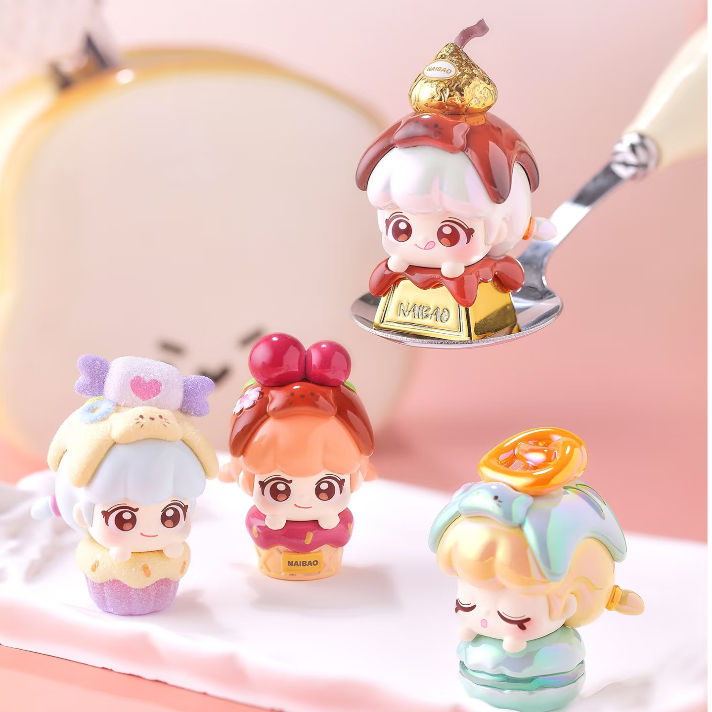 【奶宝茶话会萌粒】阿嫲家正版盲盒手办可爱礼品礼物PVC