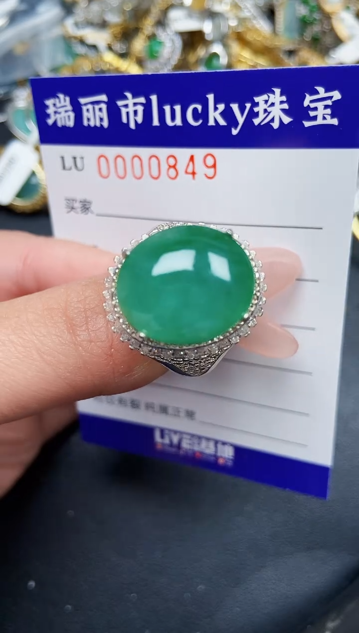 【闪购商品】翡翠颈饰未镶嵌铜托0849