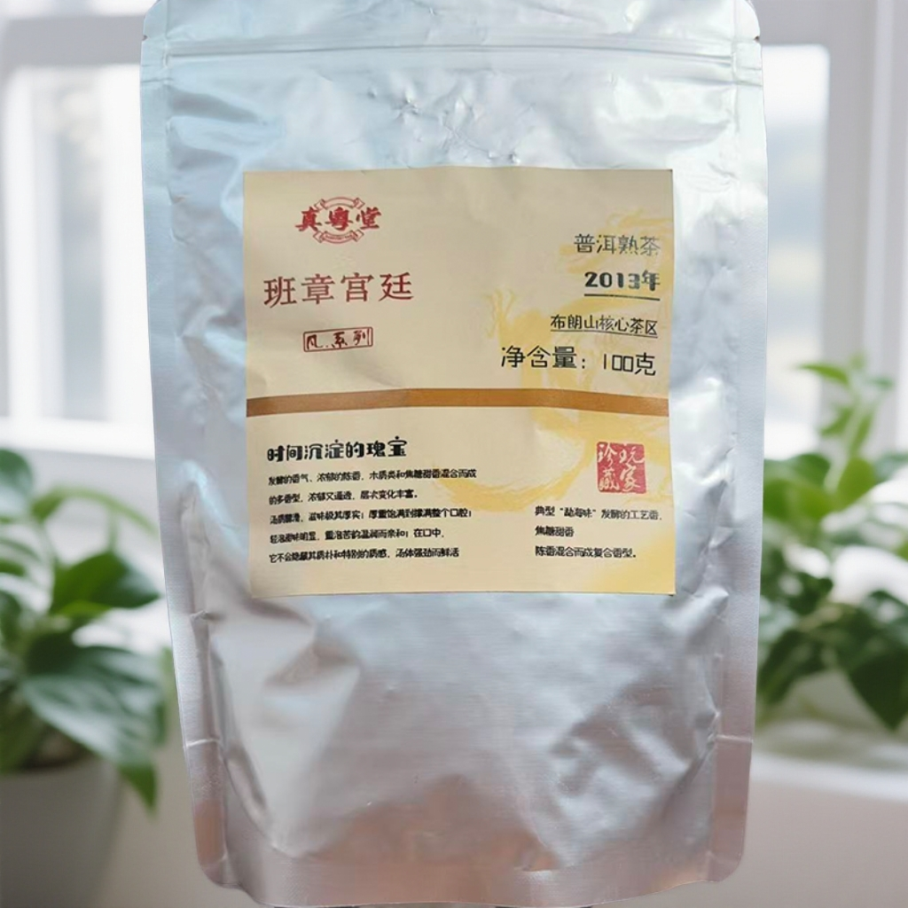 2013陈年老班章普洱茶古树散茶宫廷熟茶茶叶甘甜顺滑大叶种茶叶