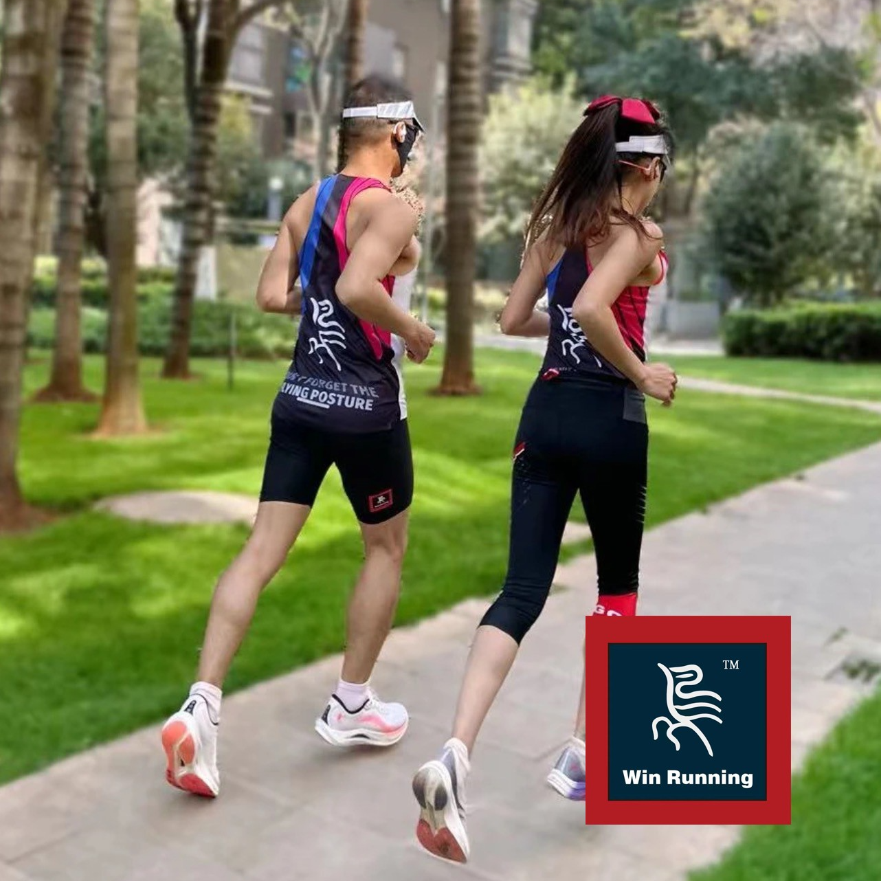 烎跑释槐鸟系列天使翅膀跑步训练透气马拉松超薄吸汗运动上衣