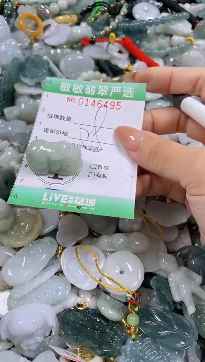 翡翠未镶嵌颈饰闪购0146495