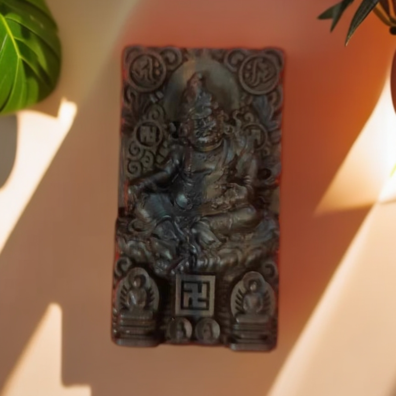 6#仓库-LS-FDS30686黄财神沉香木吊坠/多样性发货