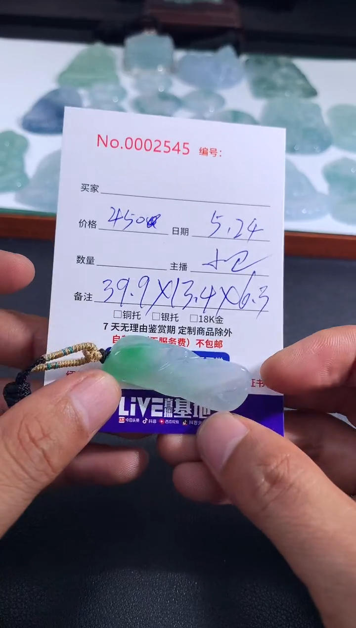 翡翠未镶嵌颈饰悟道