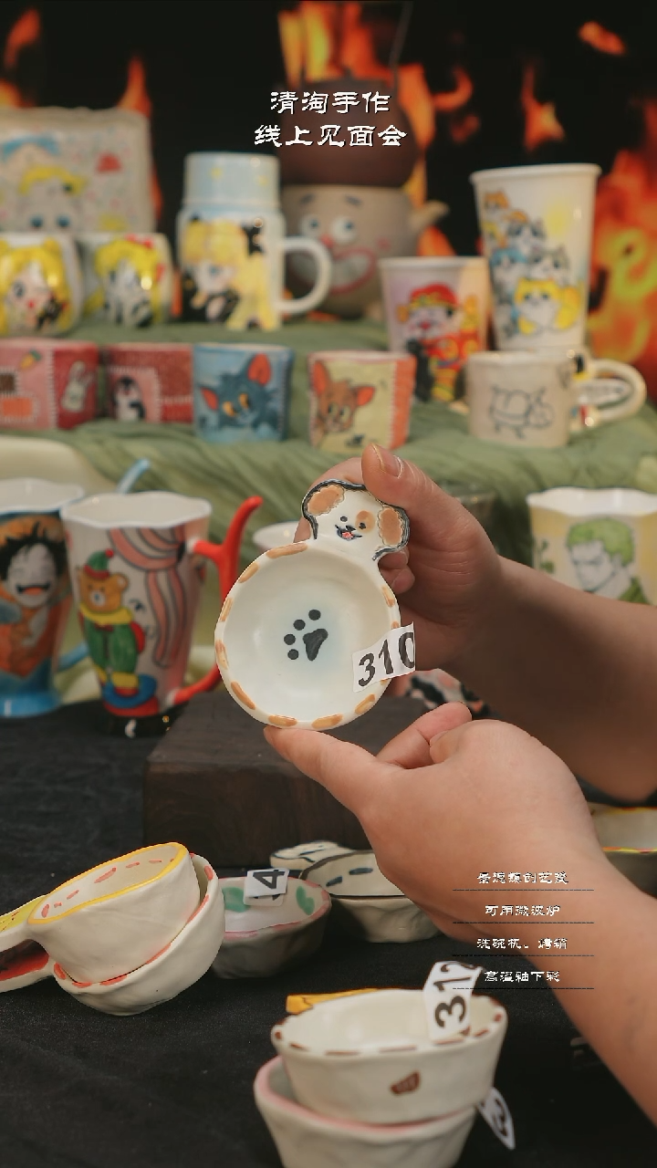 【闪购商品】摆件亲工手绘陶瓷-