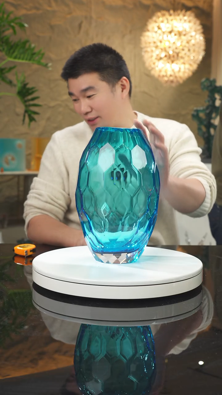 【闪购商品】摆件新年特惠蓝色切面花瓶