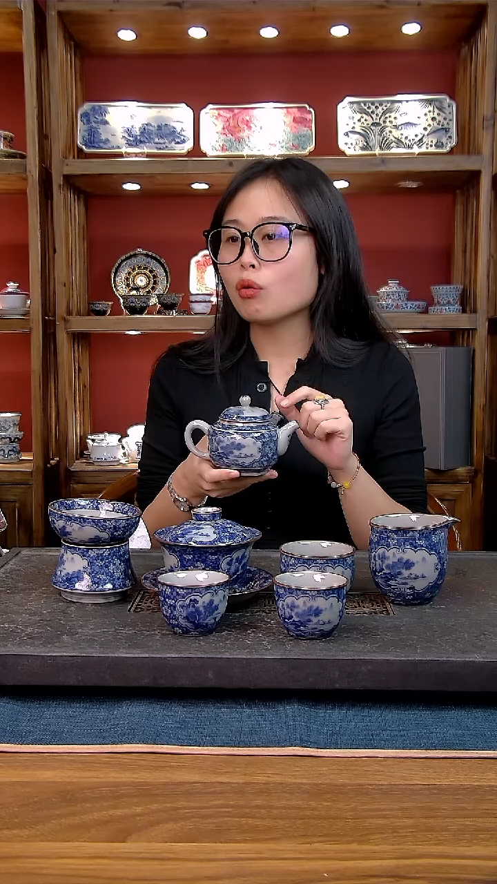 简装家用款7件套 老陶泥开片纹陶瓷茶具
