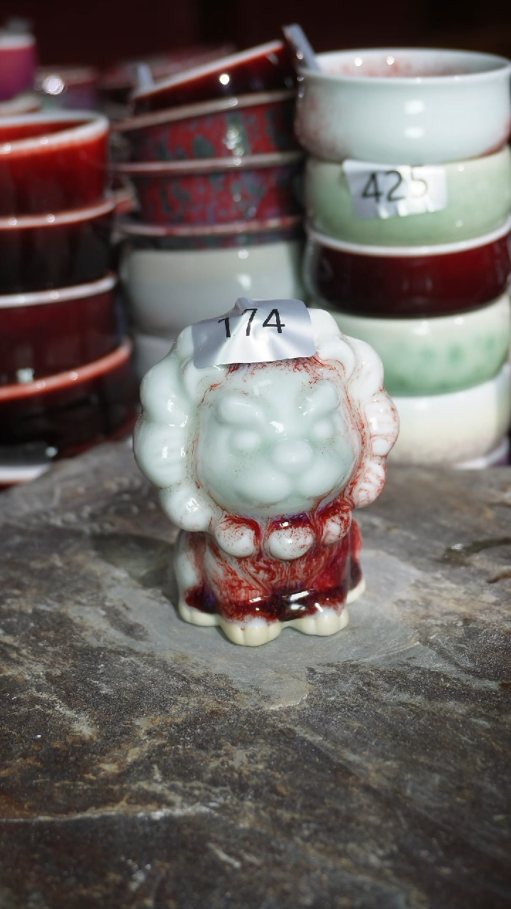 摆件陶精品窑变钧瓷茶器