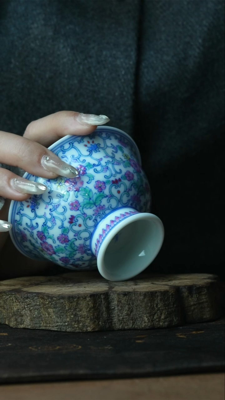 【闪购商品】杯景德镇手工手绘杯子善听