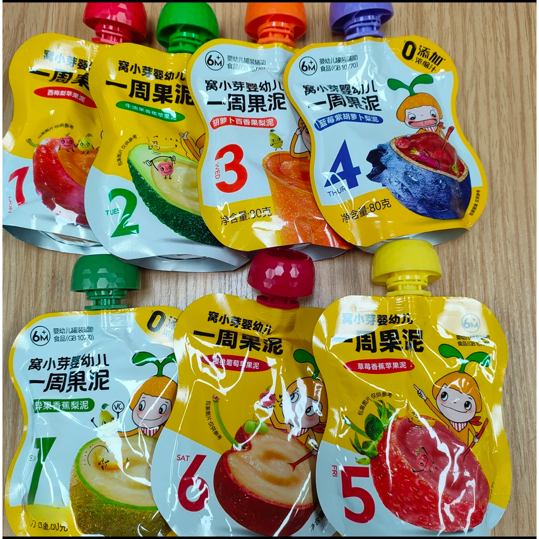 窝小芽婴幼儿一周果泥