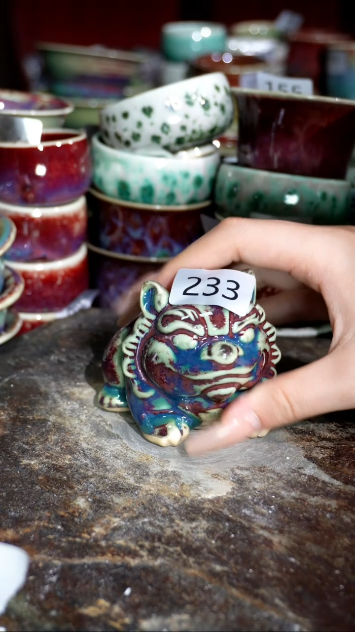 摆件精品窑变钧瓷茶器