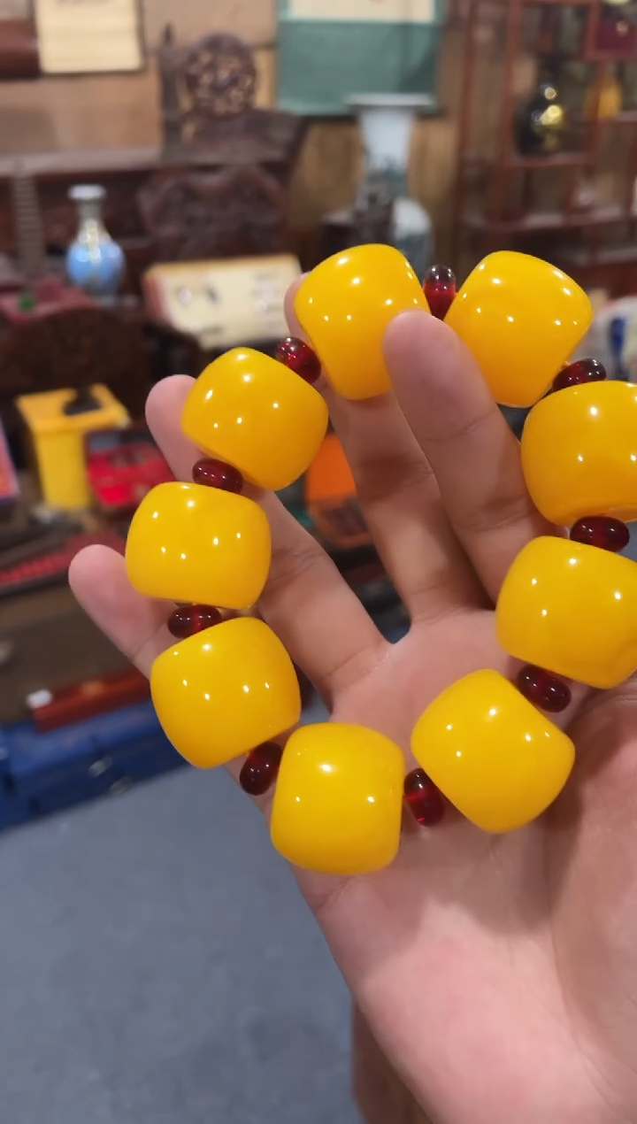 未镶嵌蜜蜡手链40