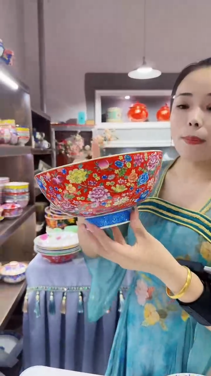 瓷片8英寸汤碗1个景德镇陶瓷