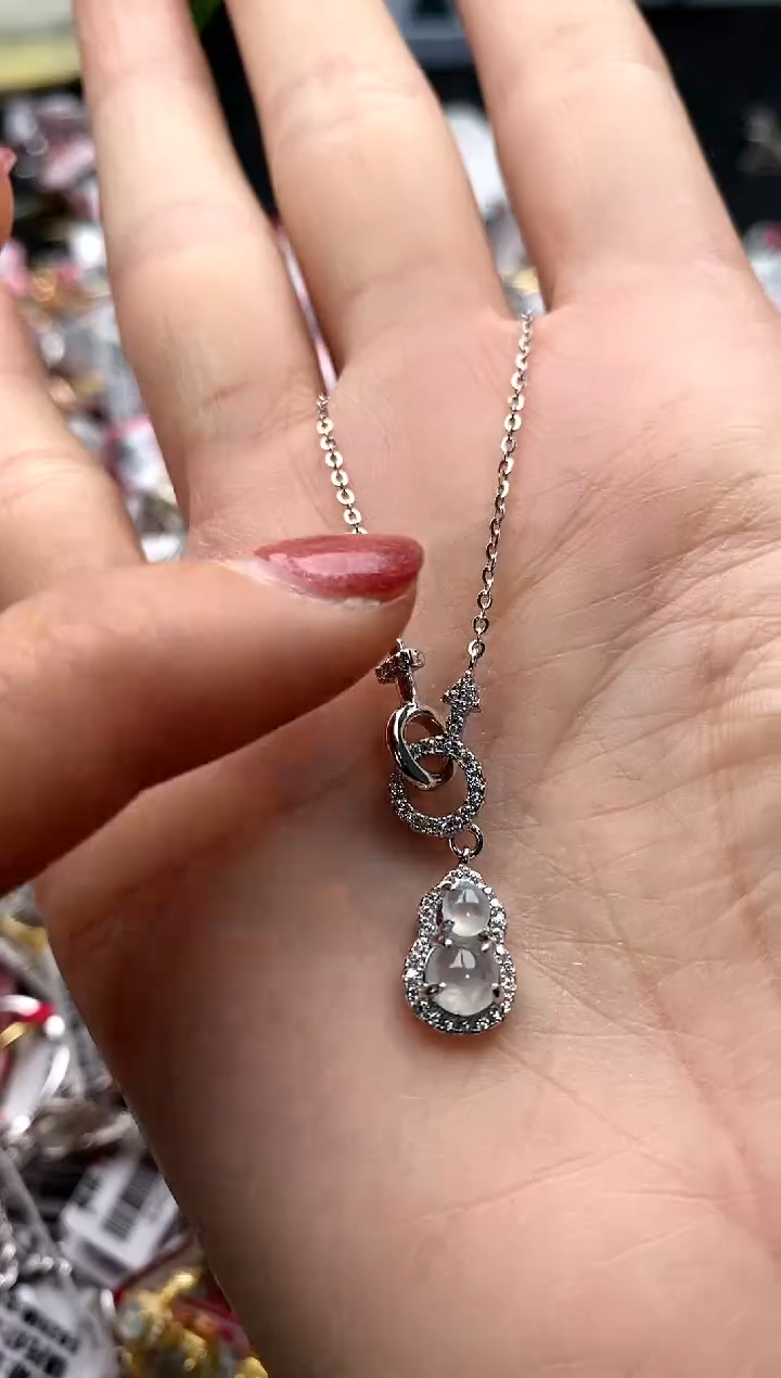 【闪购商品】翡翠戒指银S925镶嵌33333333     3