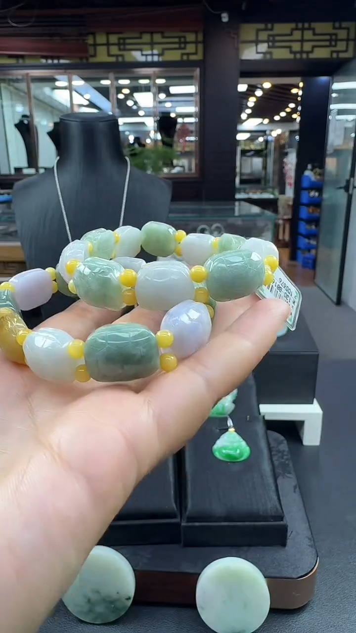 未镶嵌手串翡翠龟背手串多样性发其一