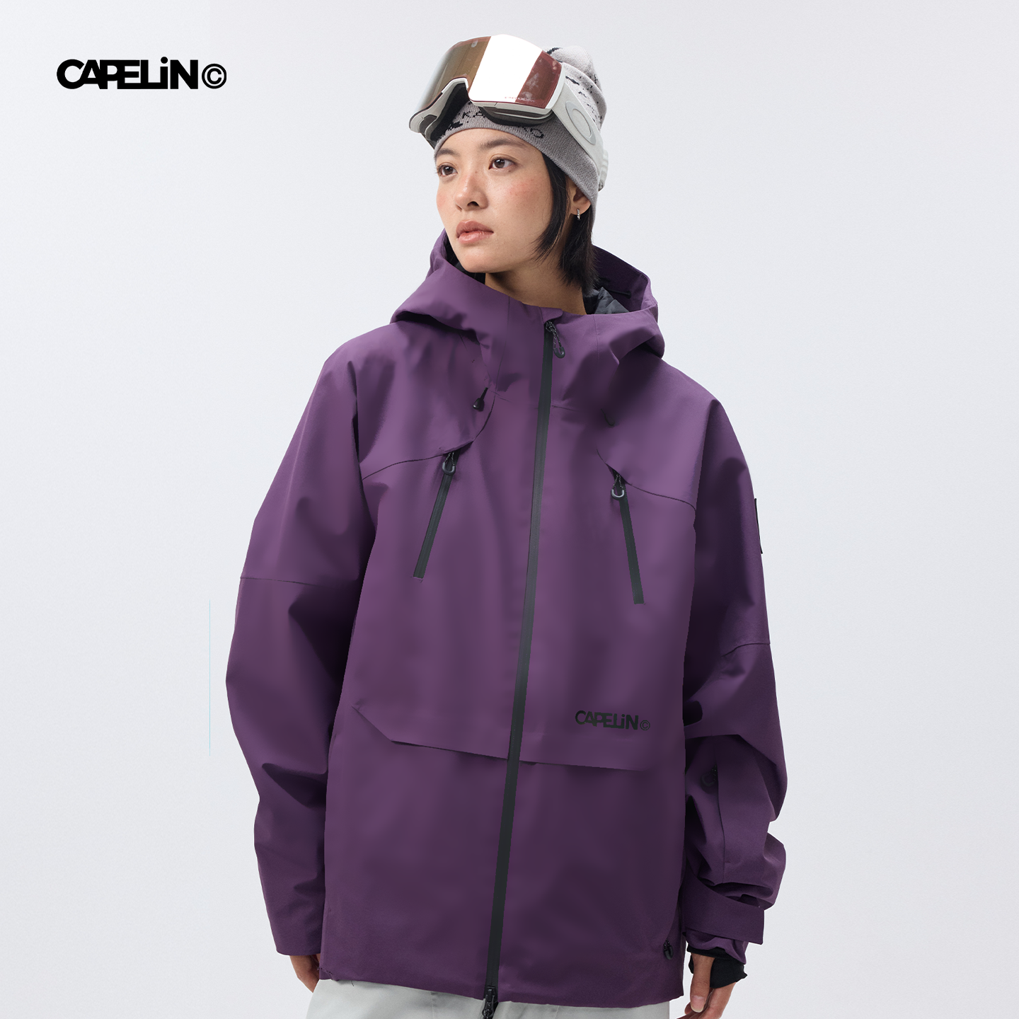 CAPELIN滑雪服男女款2025新款单双板3L防水透气正品外套J12