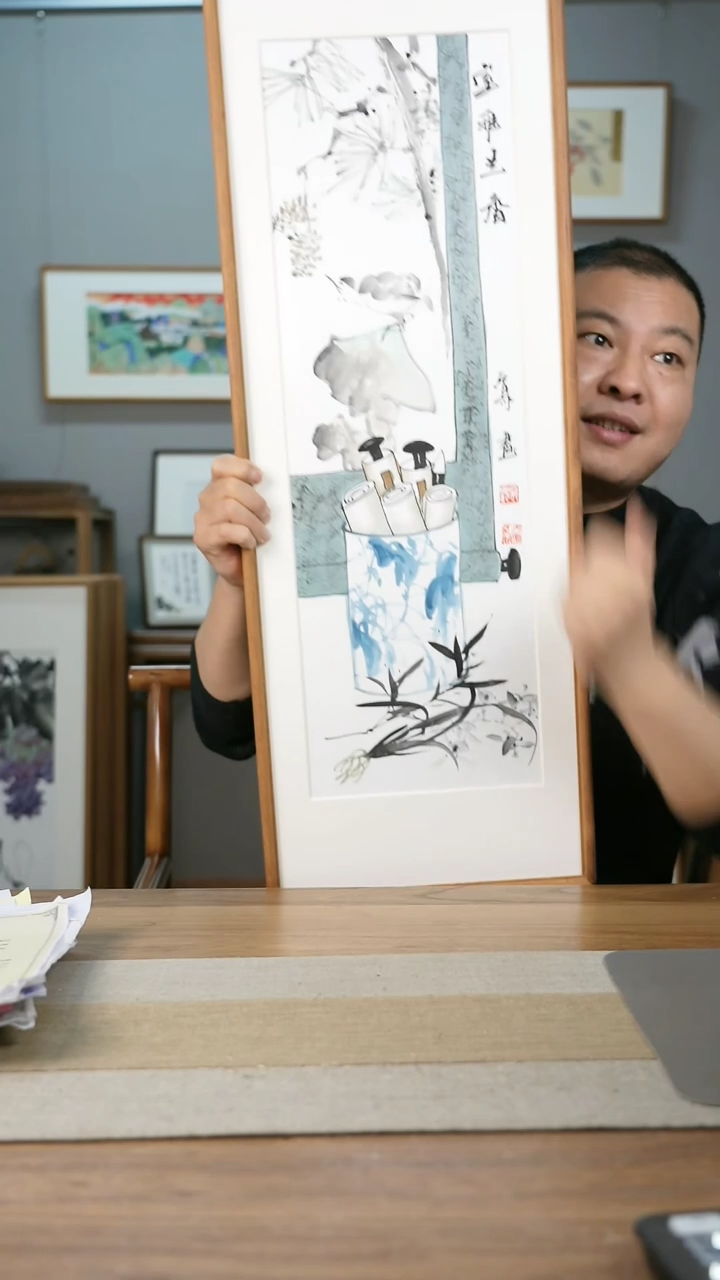 【闪购商品】书法协会会员老师带框作品-手书/绘同款作品