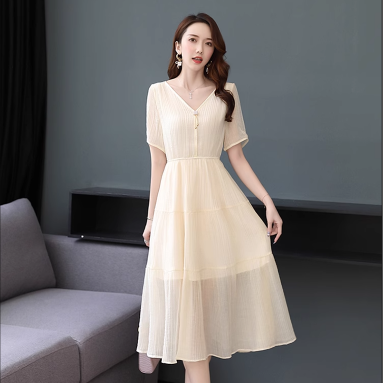 夏季品牌连衣裙短袖（扣号下单）默认微瑕