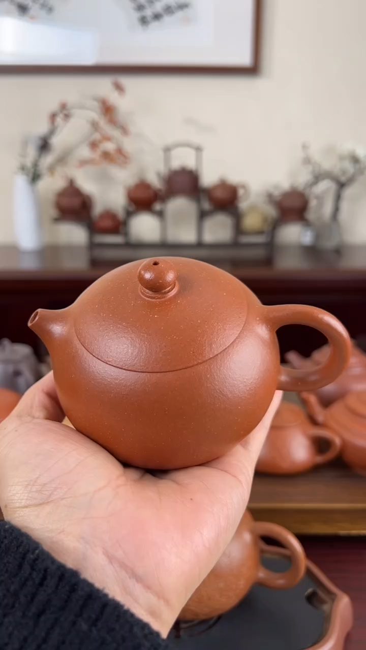 【闪购商品】紫砂茶壶红降坡西施壶250CC
