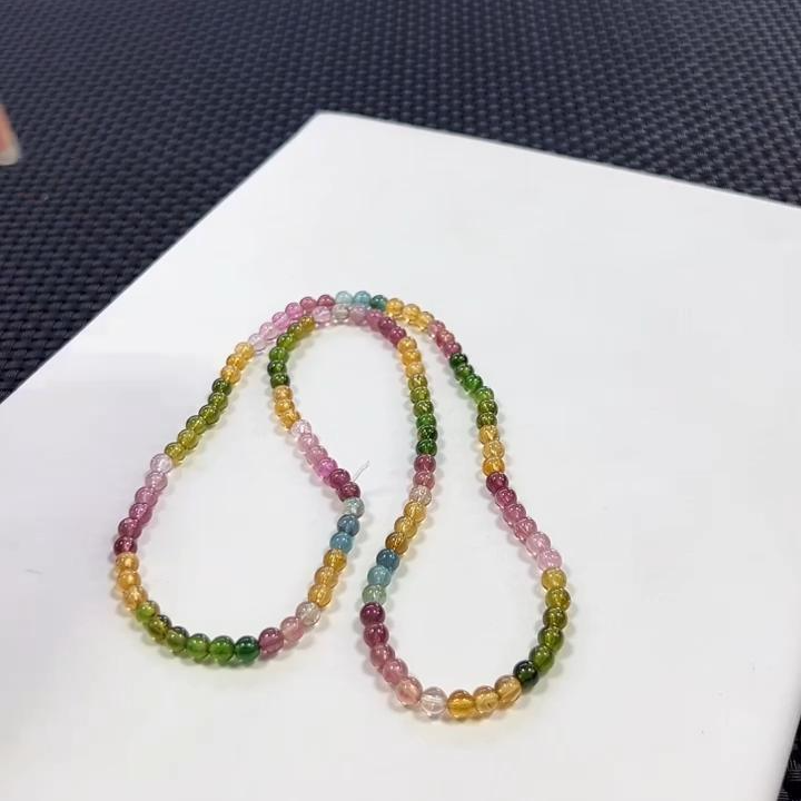 碧玺项链 约4mm (多样性发一件)  HH B04