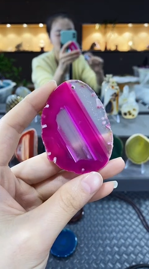 未镶嵌颈饰玛瑙/玉髓青**萍玛瑙