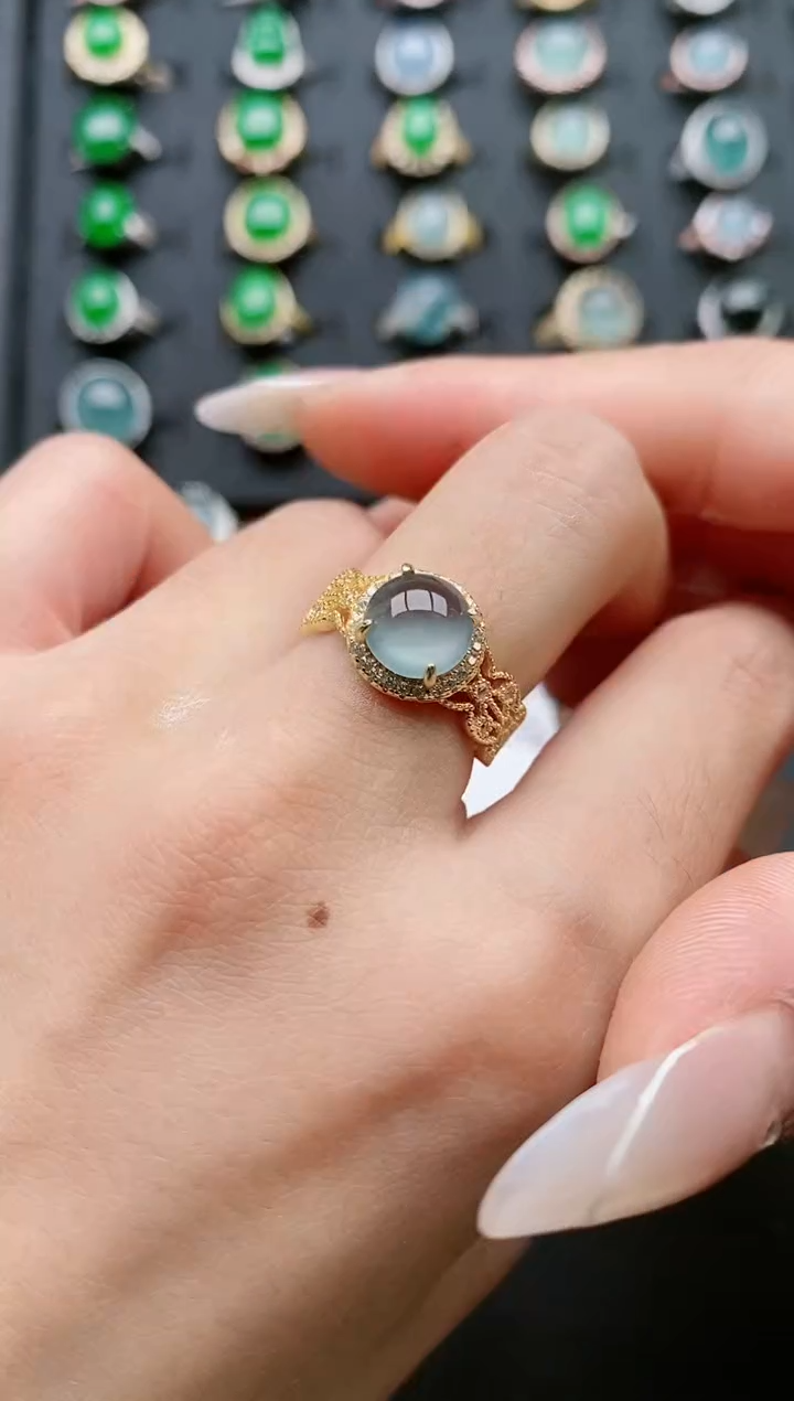 【闪购商品】翡翠戒指银S925镶嵌11111111111