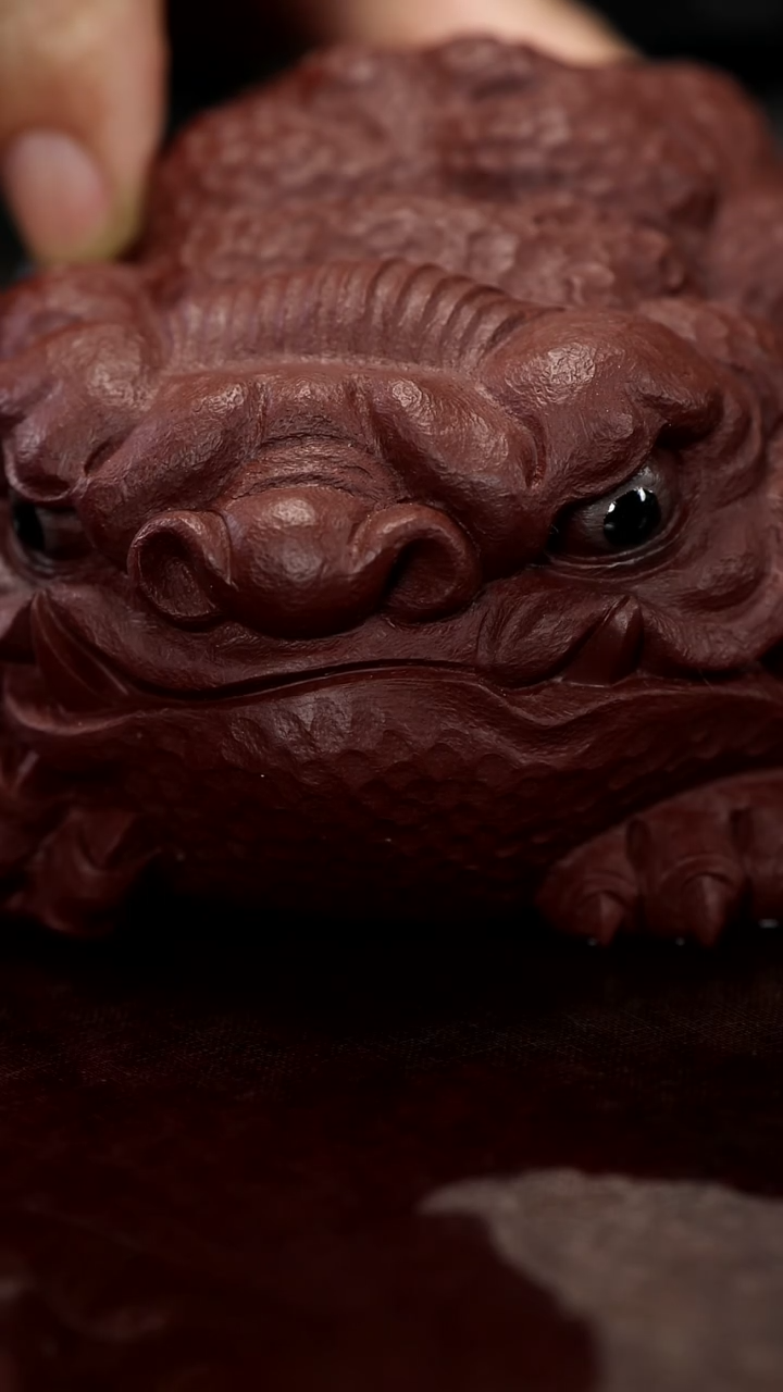 紫砂茶宠紫砂恶蟾