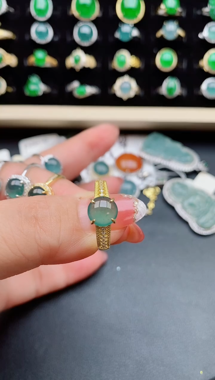 【闪购商品】翡翠戒指银S925镶嵌121212