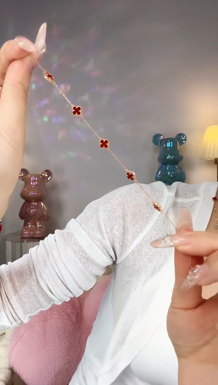 【闪购商品】玛瑙/玉髓手链18K金镶嵌手链