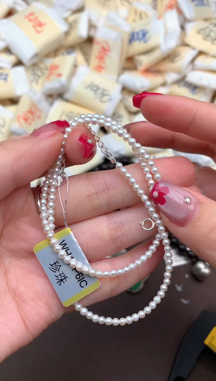 【闪购商品】淡水珍珠颈饰银S925镶嵌    一  