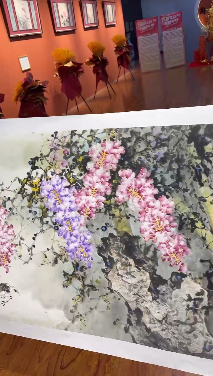 【闪购商品】国画孙桂国老师字画带亲笔合影证书30-140