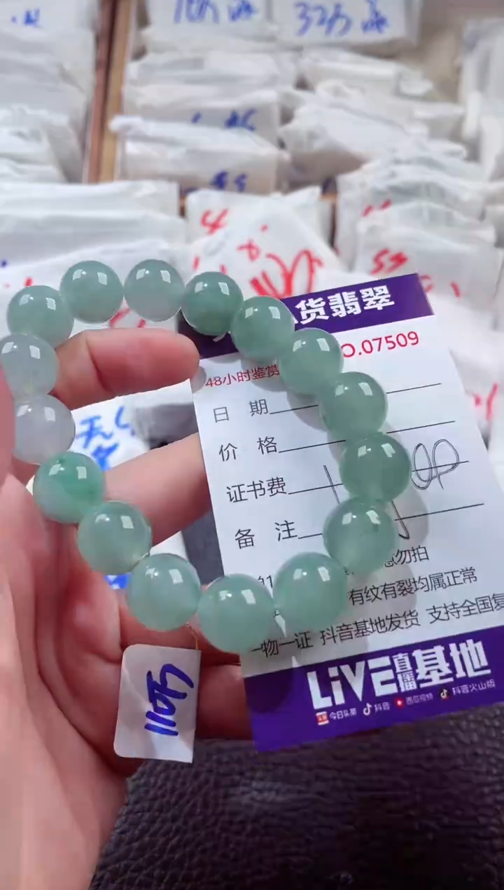 翡翠未镶嵌颈饰00007509