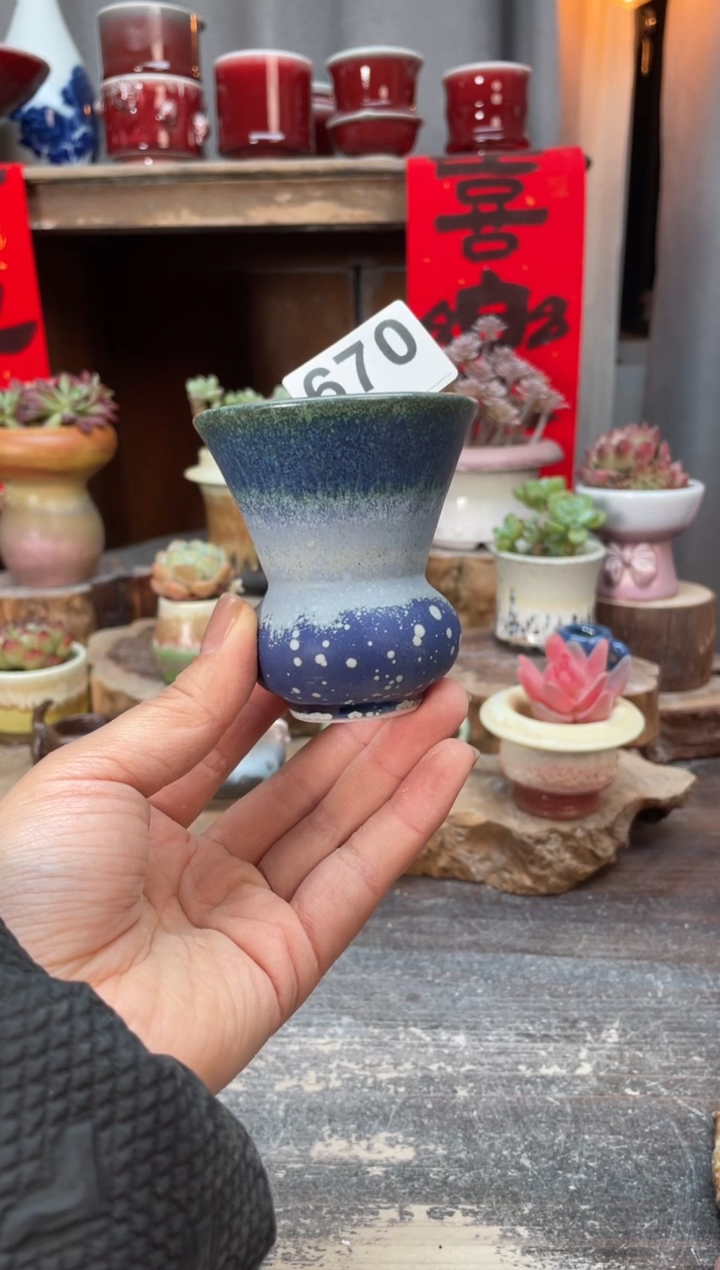 【闪购商品】摆件670知木小芳花盆