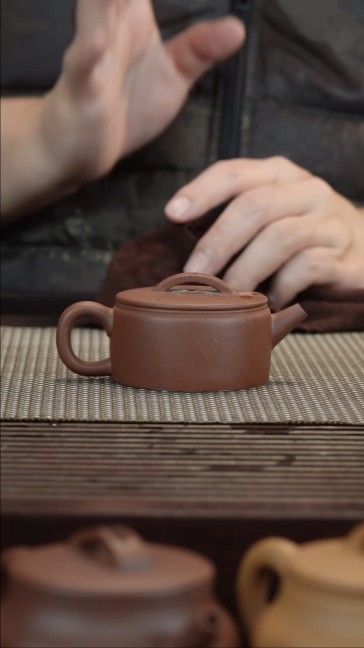 【闪购商品】紫砂茶壶紫泥传统汉瓦100CC