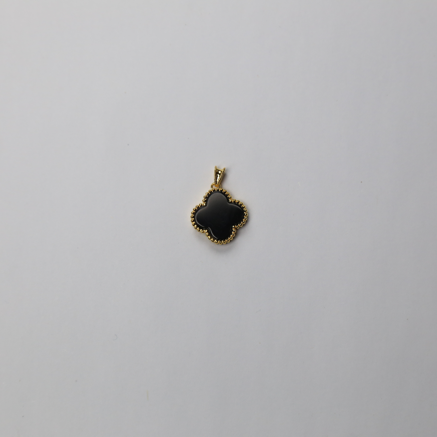 【质检发货】源头工厂15mm18k黑玛瑙吊坠（不含链）