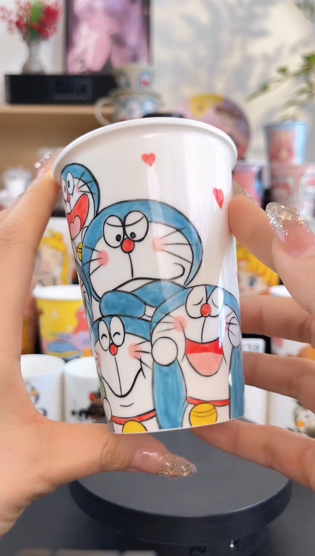 【闪购商品】摆件手工手绘陶瓷小杯杯