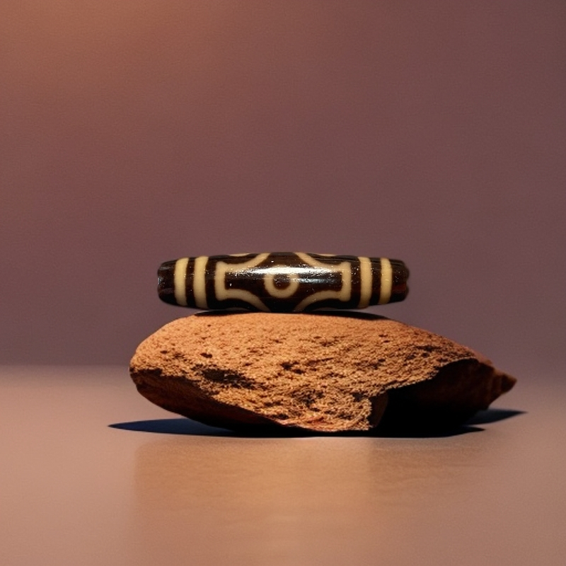 新品黑金系列 十字金刚六眼玛瑙珠（对孔51直径12.8）