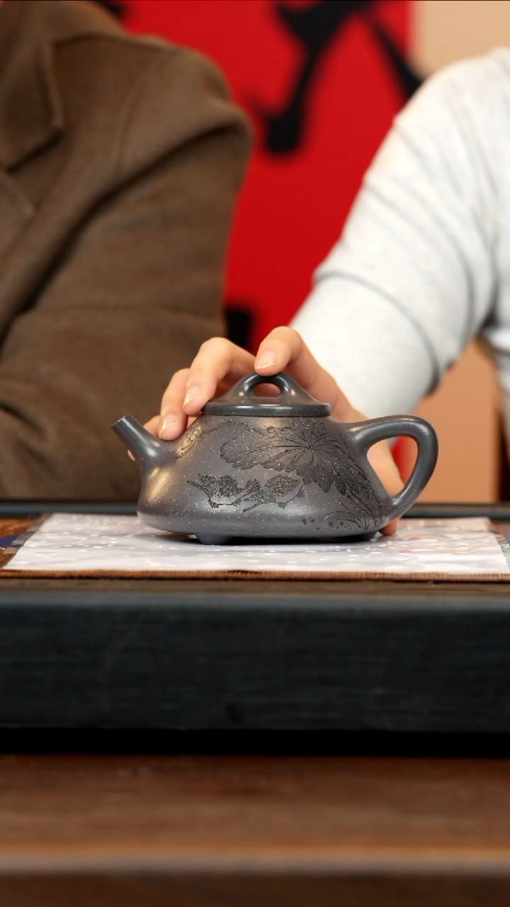 【闪购商品】紫砂茶壶CLQ 老天青 子冶石瓢 