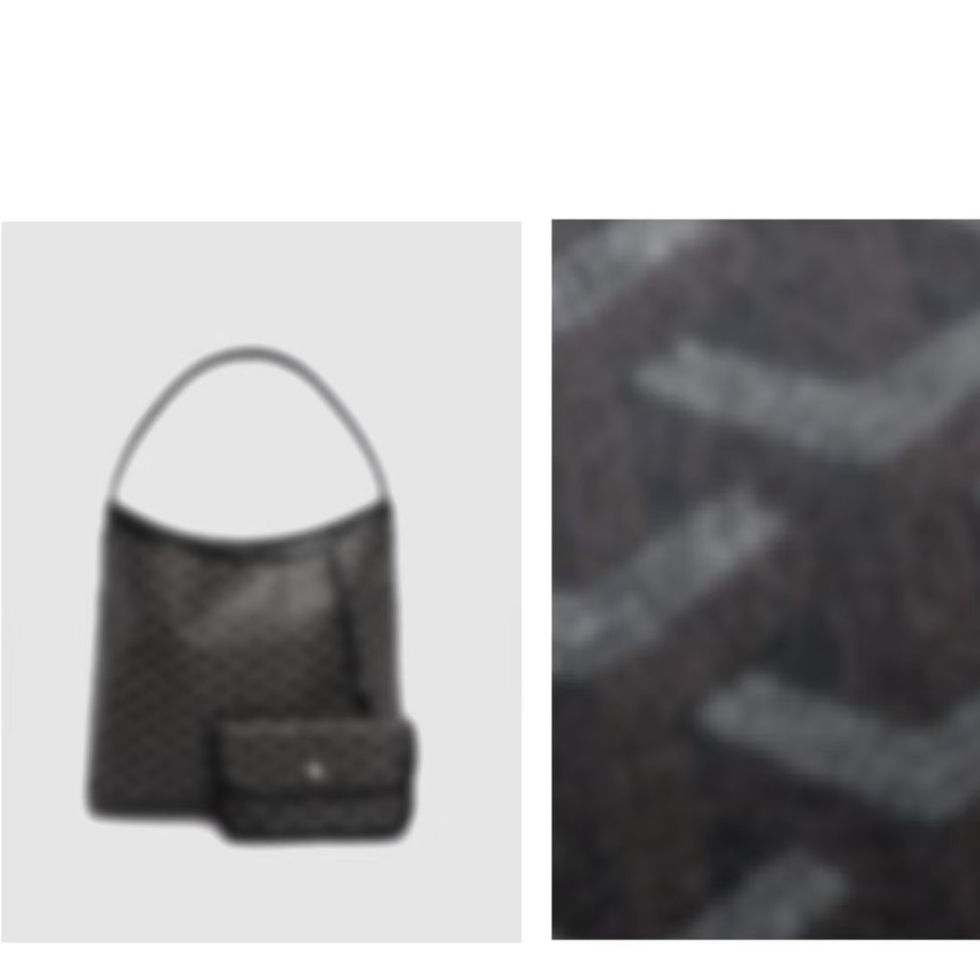 【点心专属】原创设计高定大容量女士印花手拿包hobo黑色