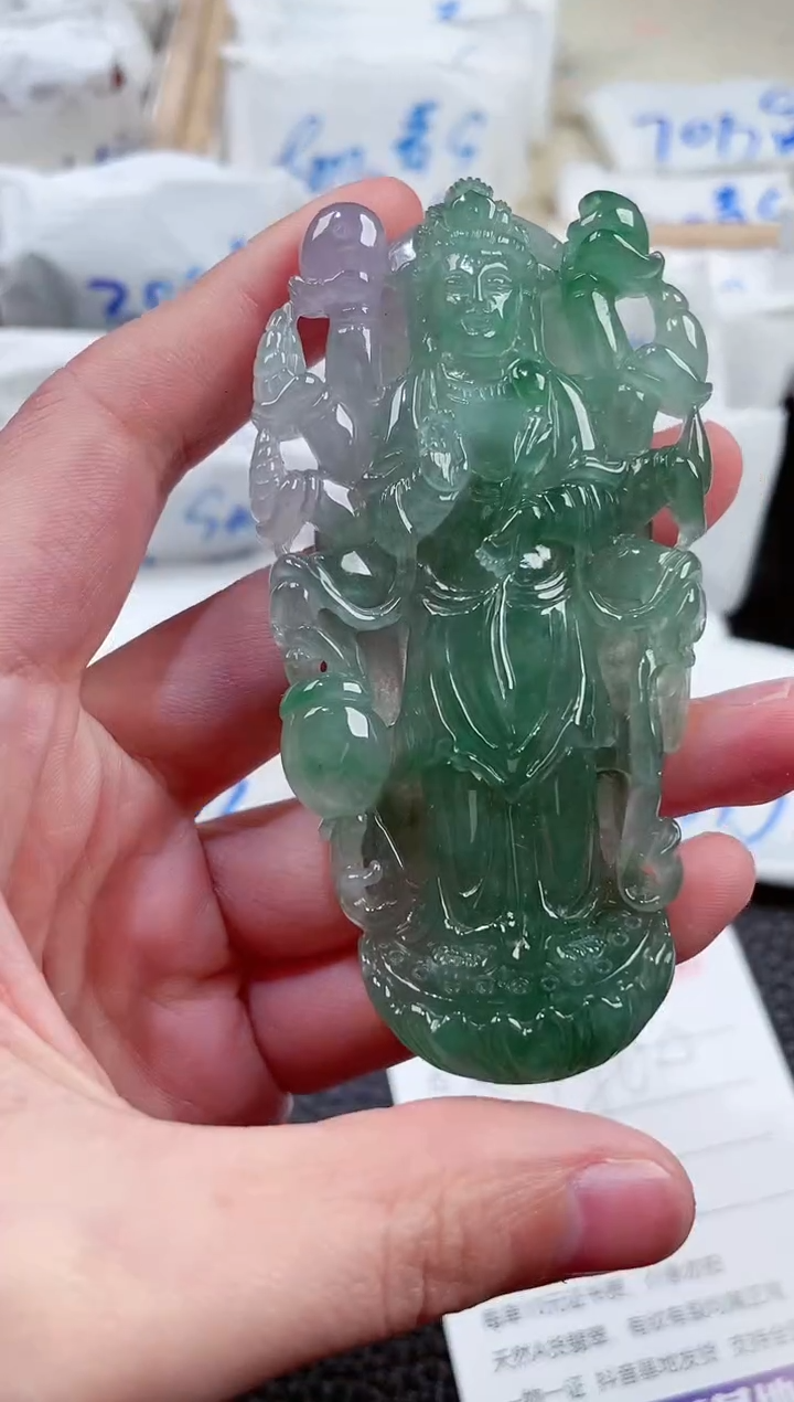 【闪购商品】翡翠颈饰未镶嵌00001460千手