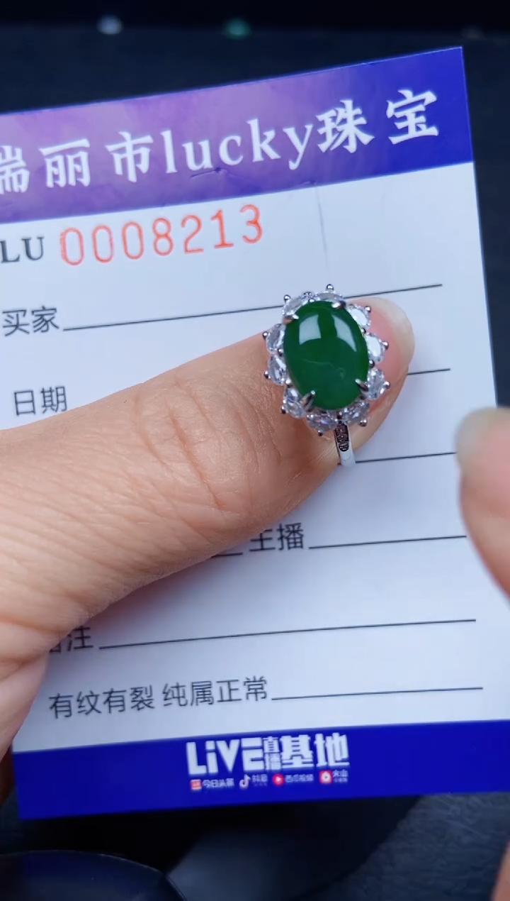 【闪购商品】翡翠颈饰银S925镶嵌8213